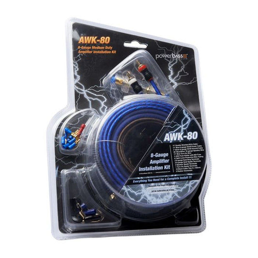 Powerbass AWK-80 - Heavy Duty 8 Gauge CCA Wiring Kit
