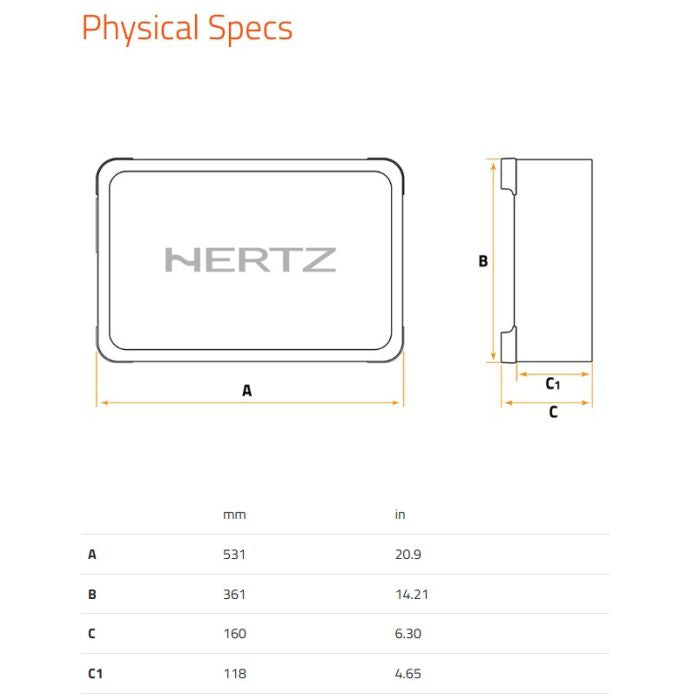 Hertz MPBX 250 S2 - 10" Utra-Shallow Sealed Subwoofer Enclosure 1000W