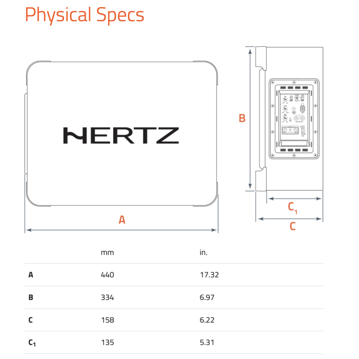 Hertz Cento CBA 250 - 10" Powered Active Enclosure 500 W