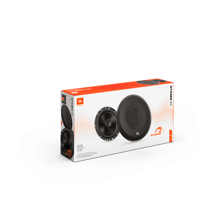 JBL Stage2 65 - 6.5" 2-Way Coaxial Car Speakers 480W - With Grills
